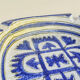 Ashtray / Italian ceramic pocket tray, glazed in Bitossi style.