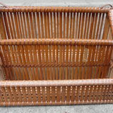 70s bamboo shelf or mail rack