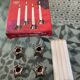 Set of 4 Minileuchter bougeoirs BMF style Nagel vintage 1970