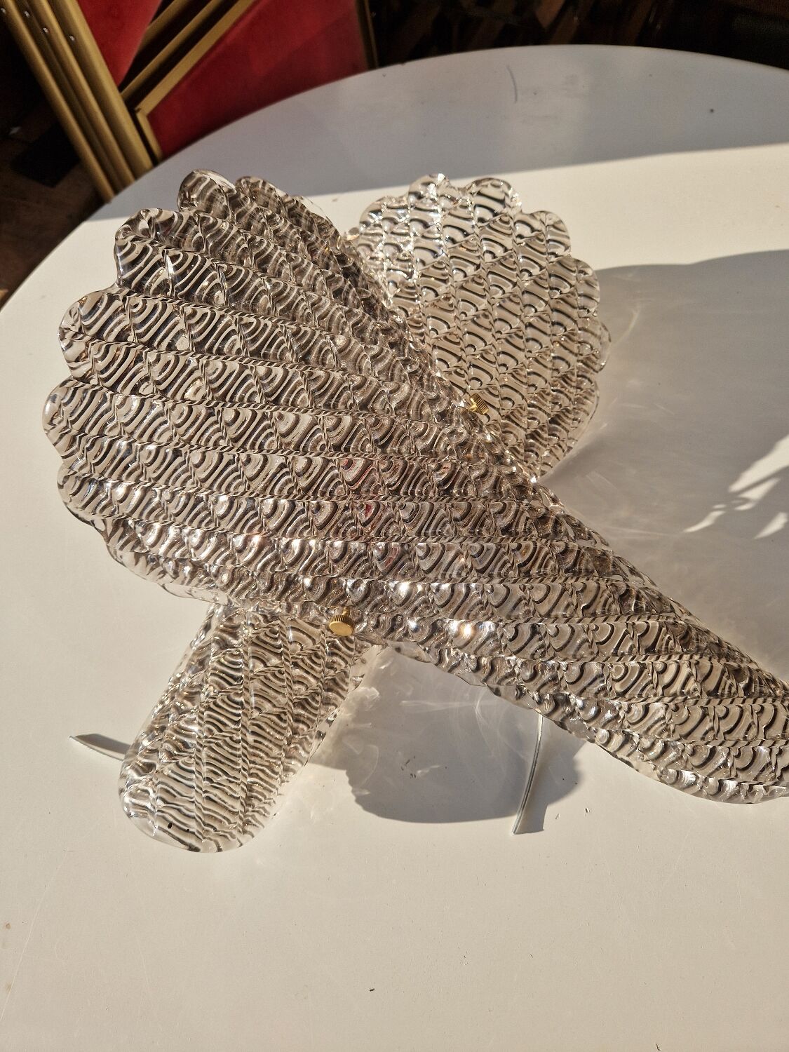 Pair of Murano glass wall lights