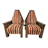 Pair armchair art deco