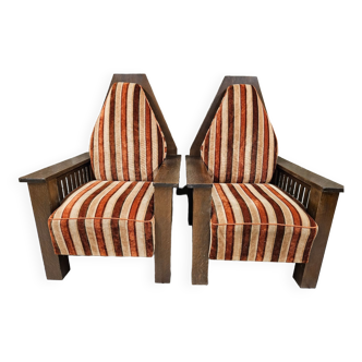 Pair armchair art deco