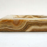 Veined onyx marble ashtray
