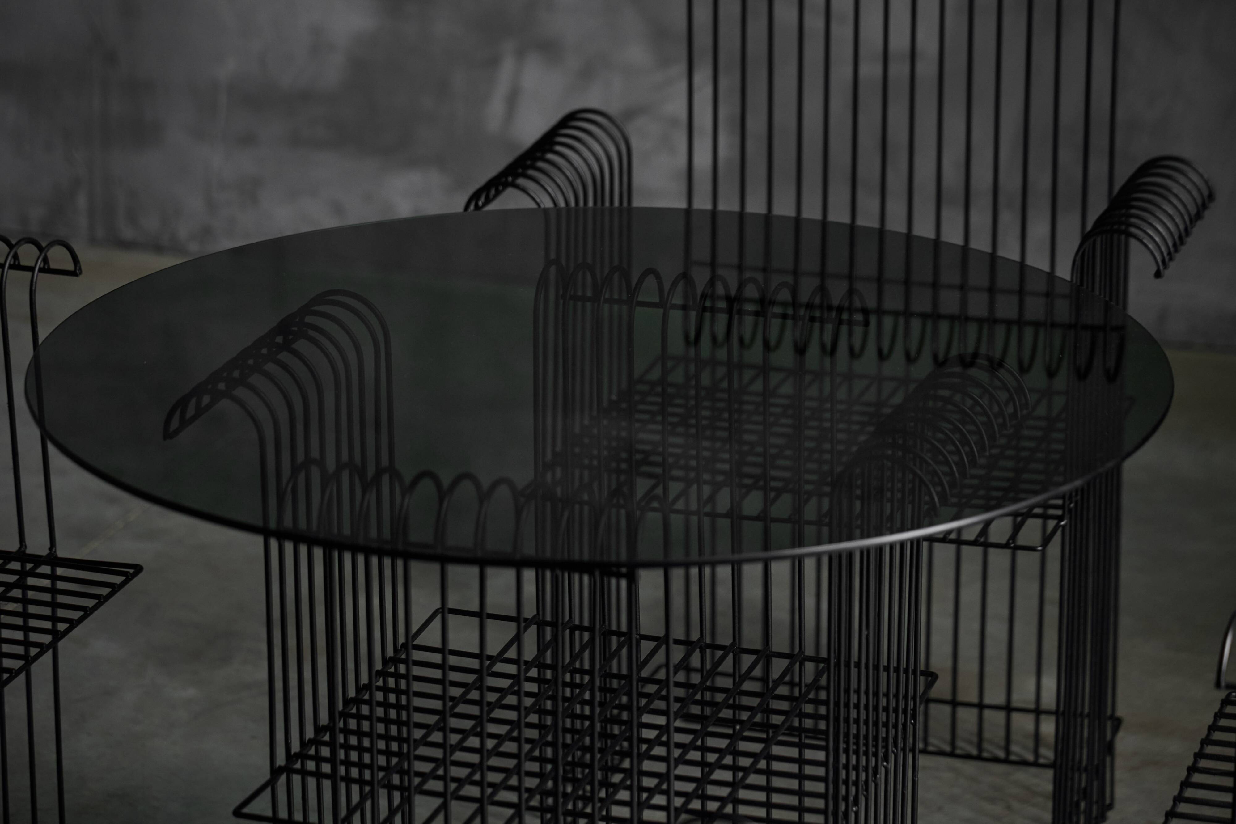 Metal Wire Modernist Garden Set, France, 1970s
