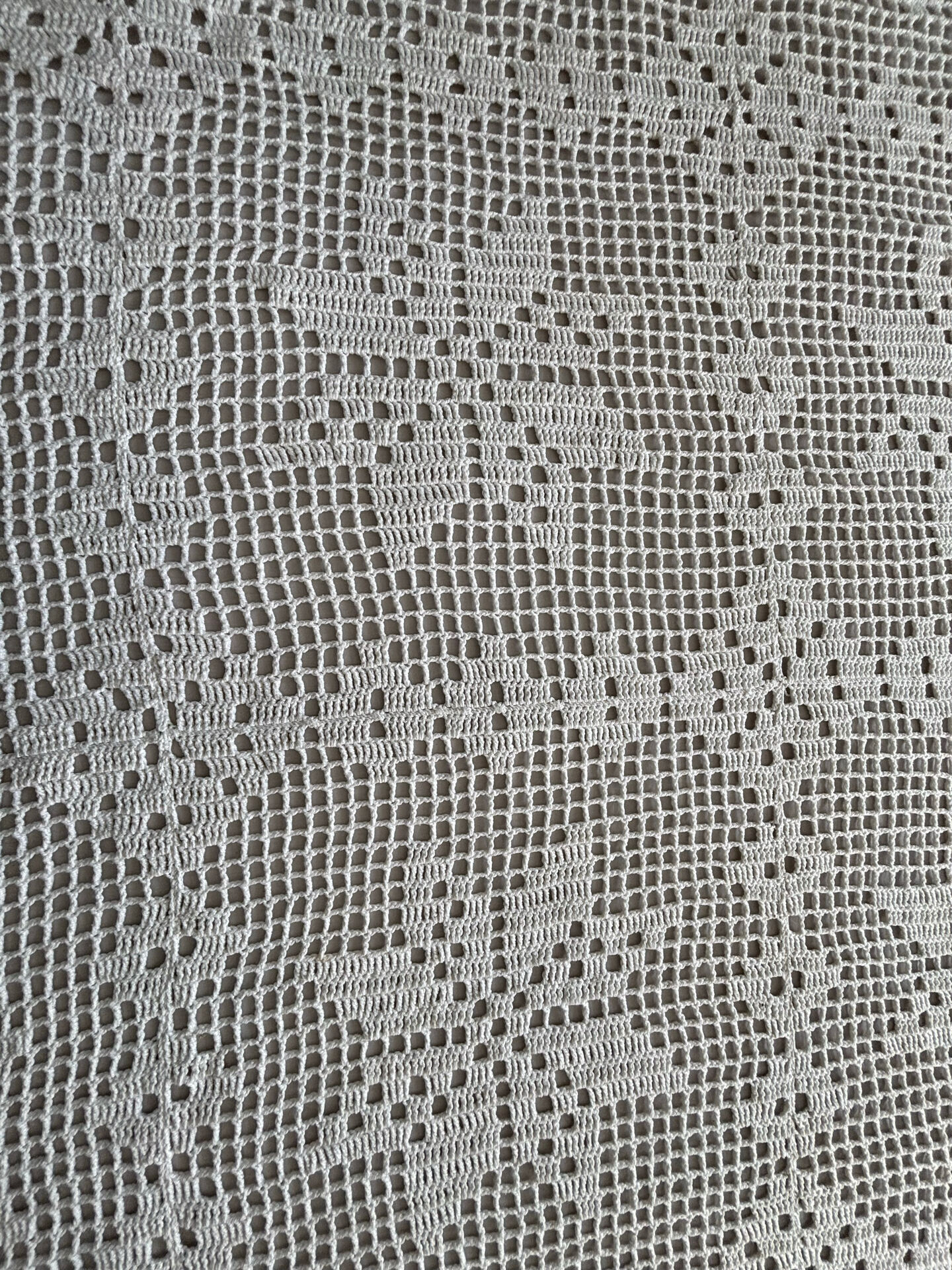 Vintage crochet bedspread