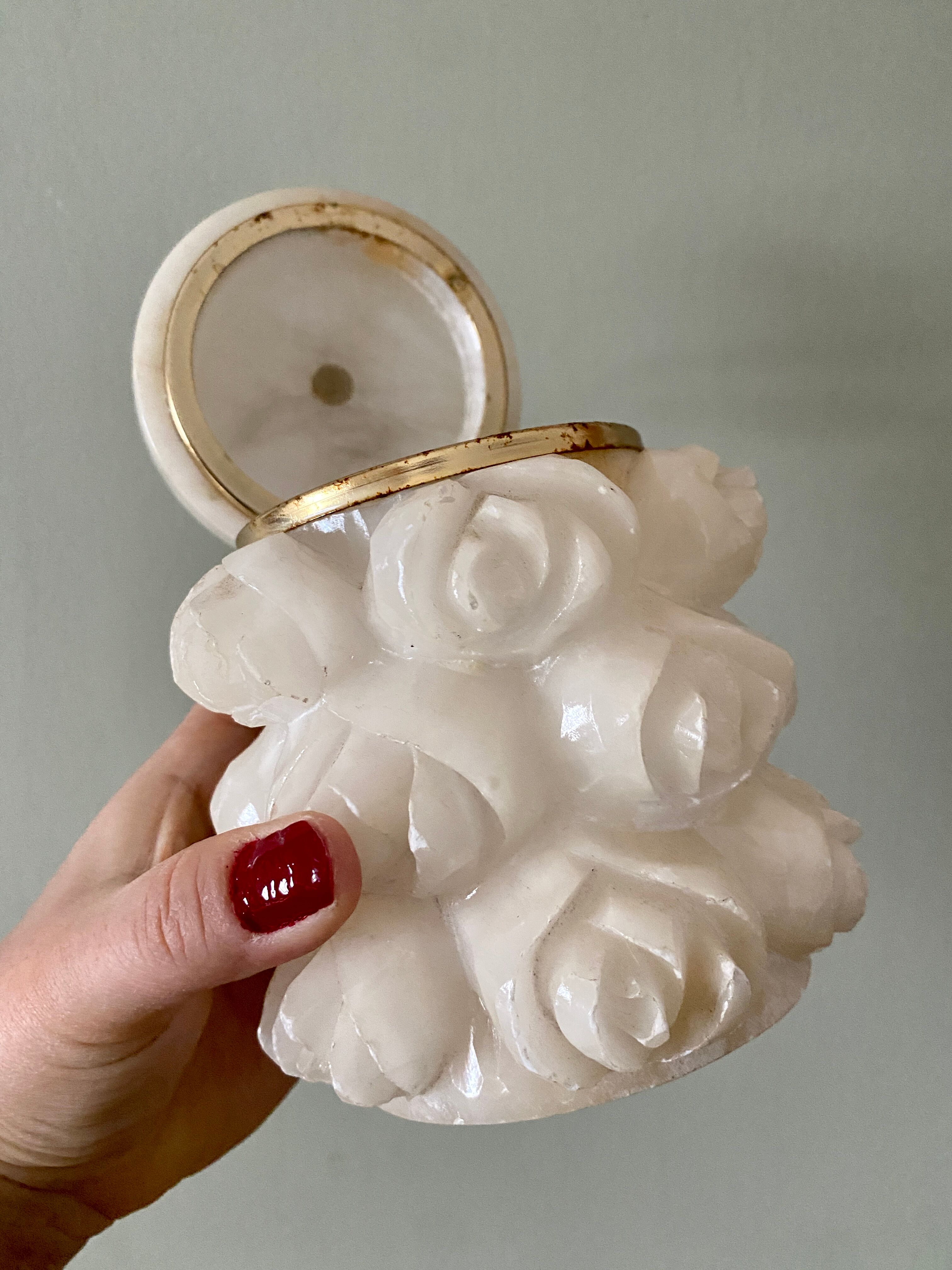 Vintage alabaster box