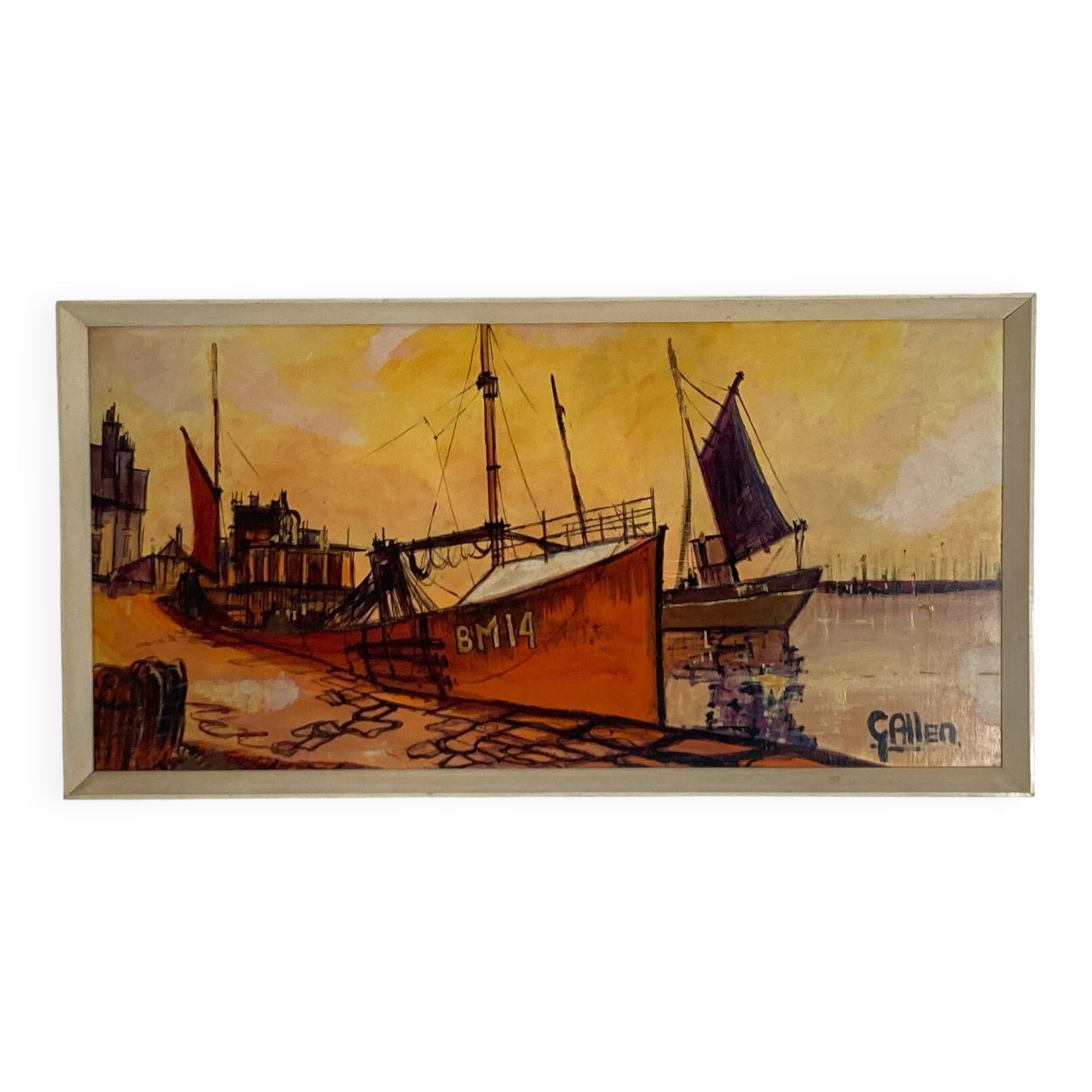 Painting boats from the 1960s