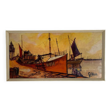 Painting boats from the 1960s