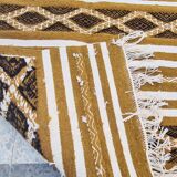 Handmade bed-down carpet made of pure wool  - 72x128cm