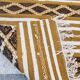 Handmade bed-down carpet made of pure wool  - 72x128cm