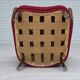 Fauteuil danois des années 1960, état d'origine, tissu en laine, pieds en bois de hêtre.
