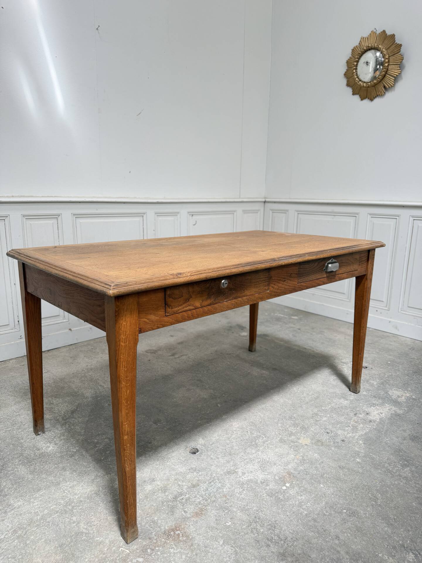 Old small farmhouse table from the 1930s.