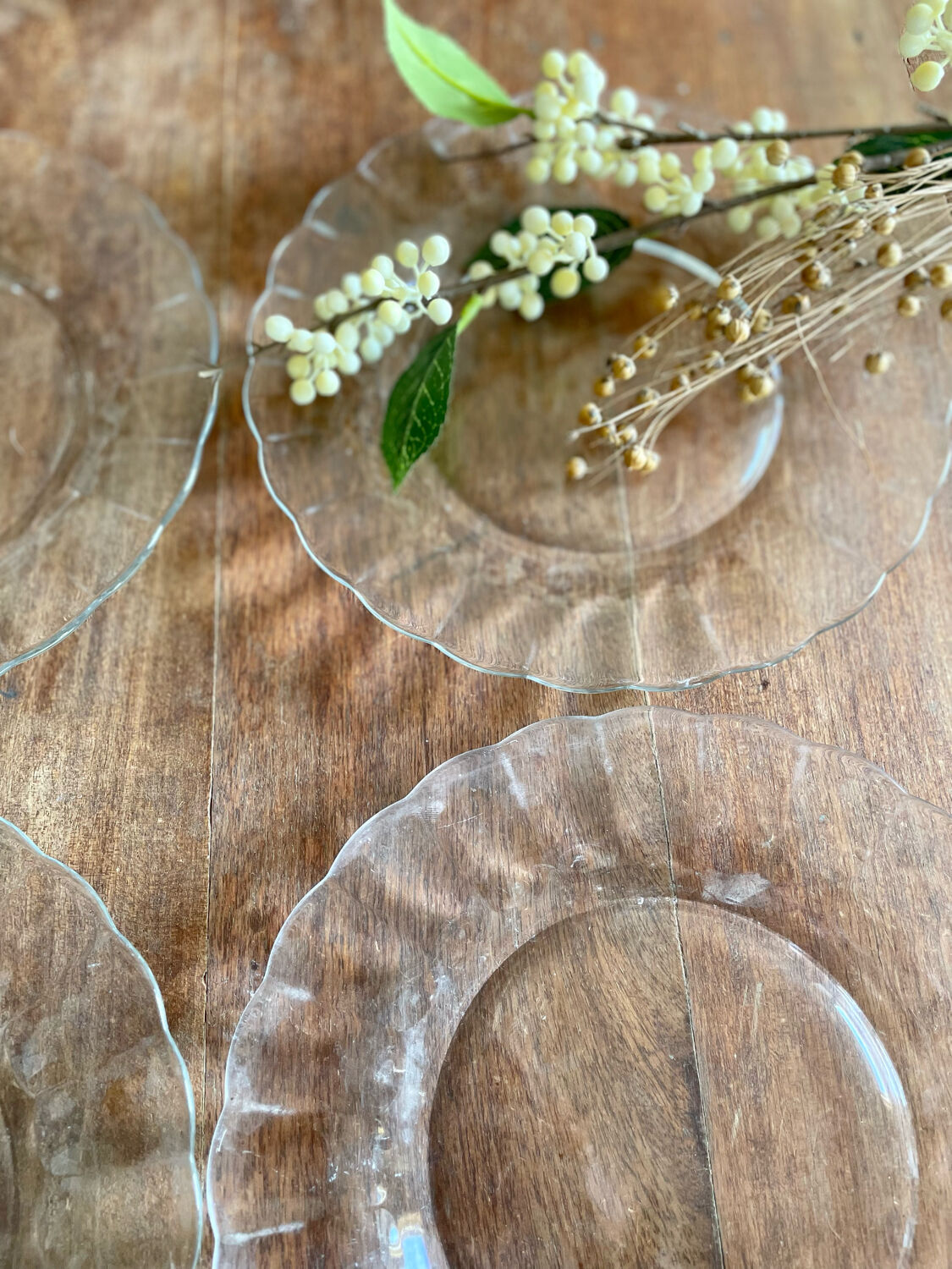Ensemble de 4 assiettes plates Duralex Marguerite