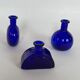Set de 3 flacons en verre, vintage 1970