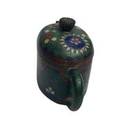 China, small cloisonné bronze teapot early 20th century