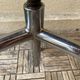 Stool tripod swivel workshop height adjustable skai & chrome vintage 60s