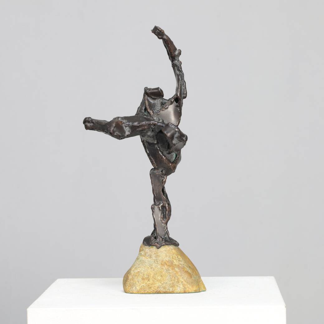 Sculpture en bronze de l'artiste néerlandais Hugo Hol, années 1970
