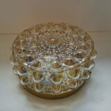 Ceiling light amber glass bubbles