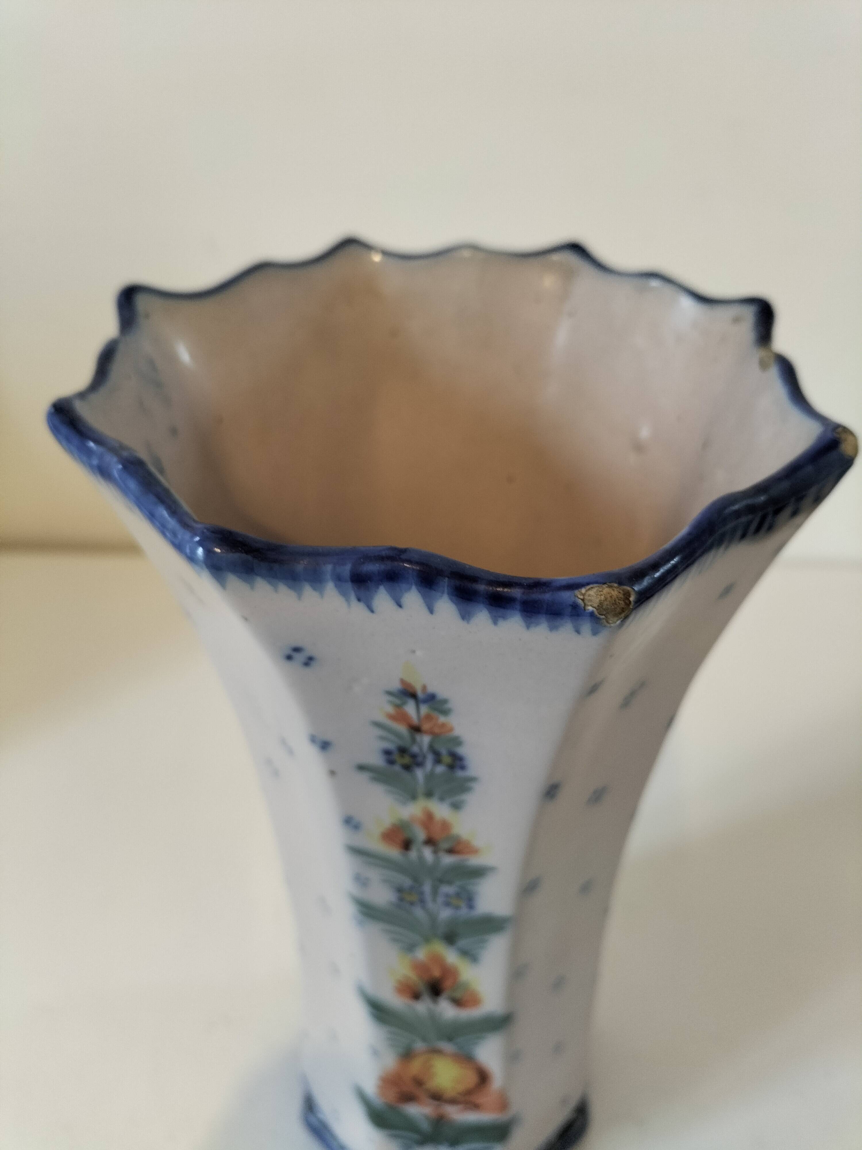 Vase Henriot Quimper ancien — début 20ème siècle