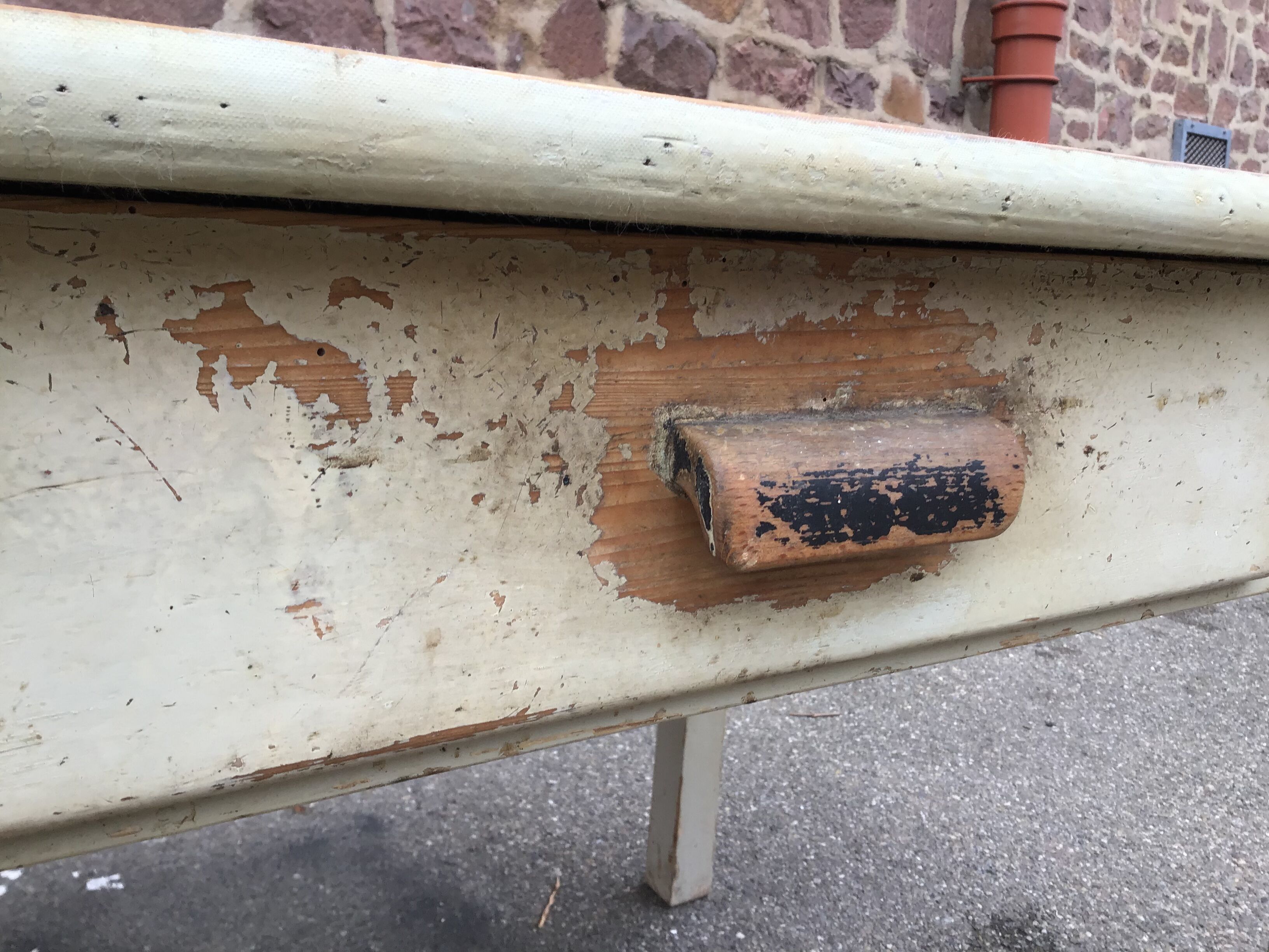 Vintage fir farm table