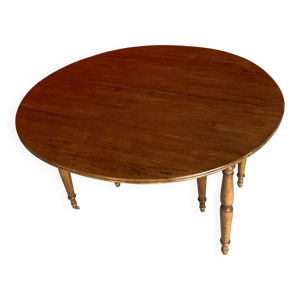 table à volets en merisier.