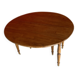 Cherry wood drop-leaf table.
