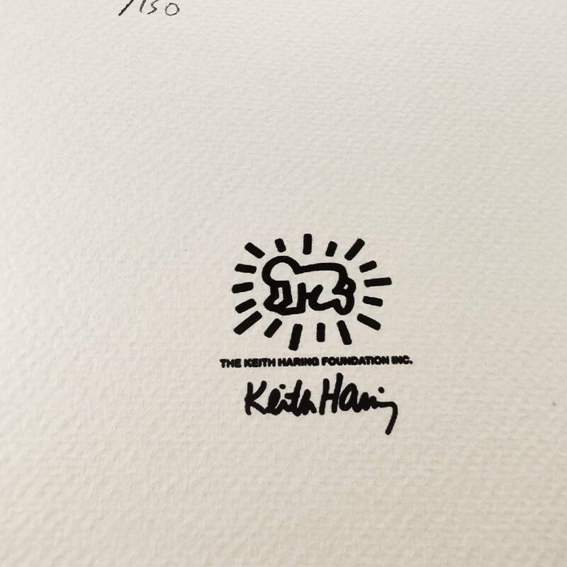 1990s Keith Haring Limited Edition Lithograph (After).