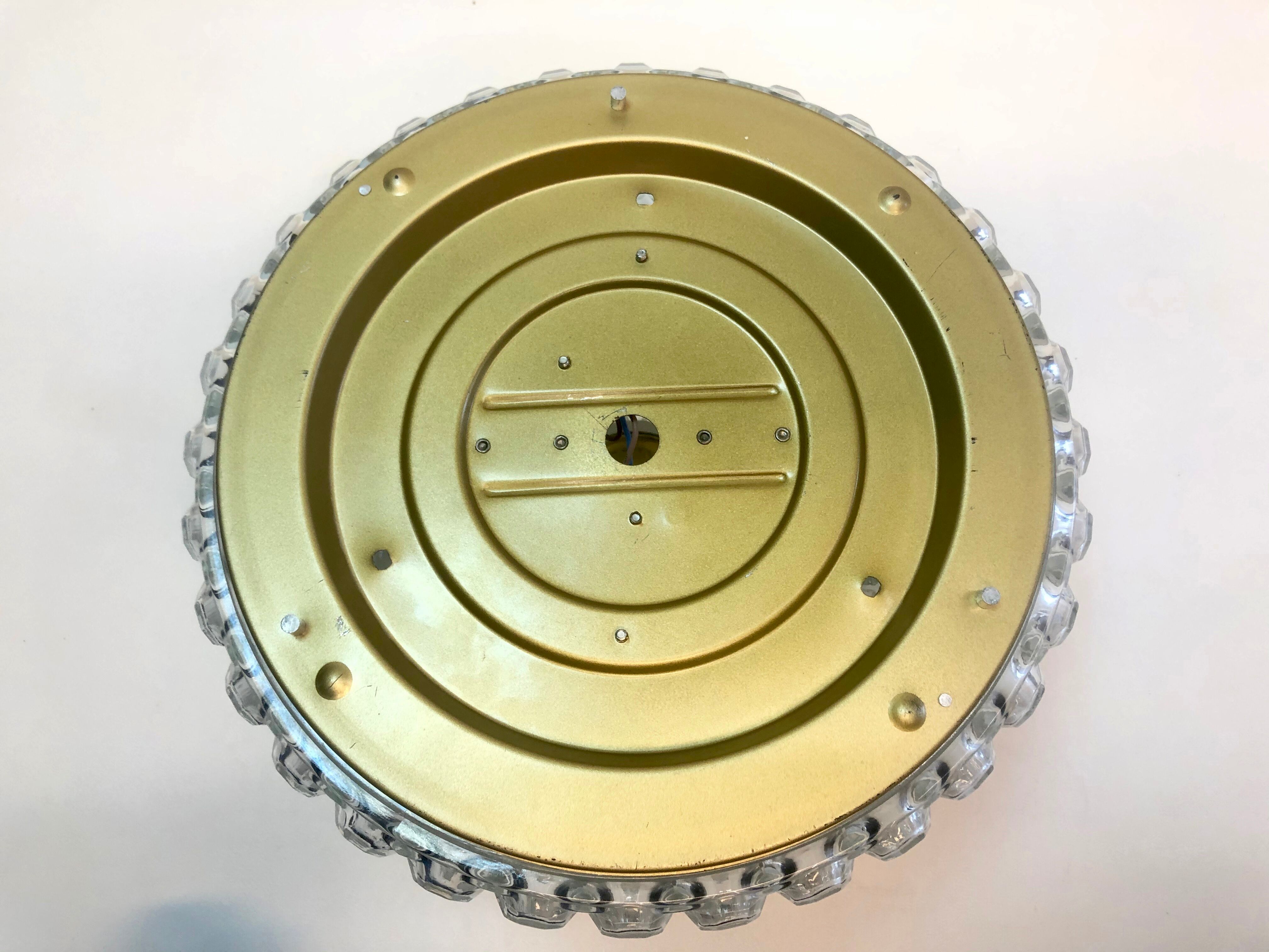 Limburg glass & brass ceiling light by Helena Tynell