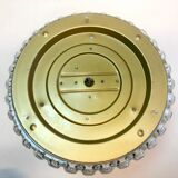 Limburg glass & brass ceiling light by Helena Tynell