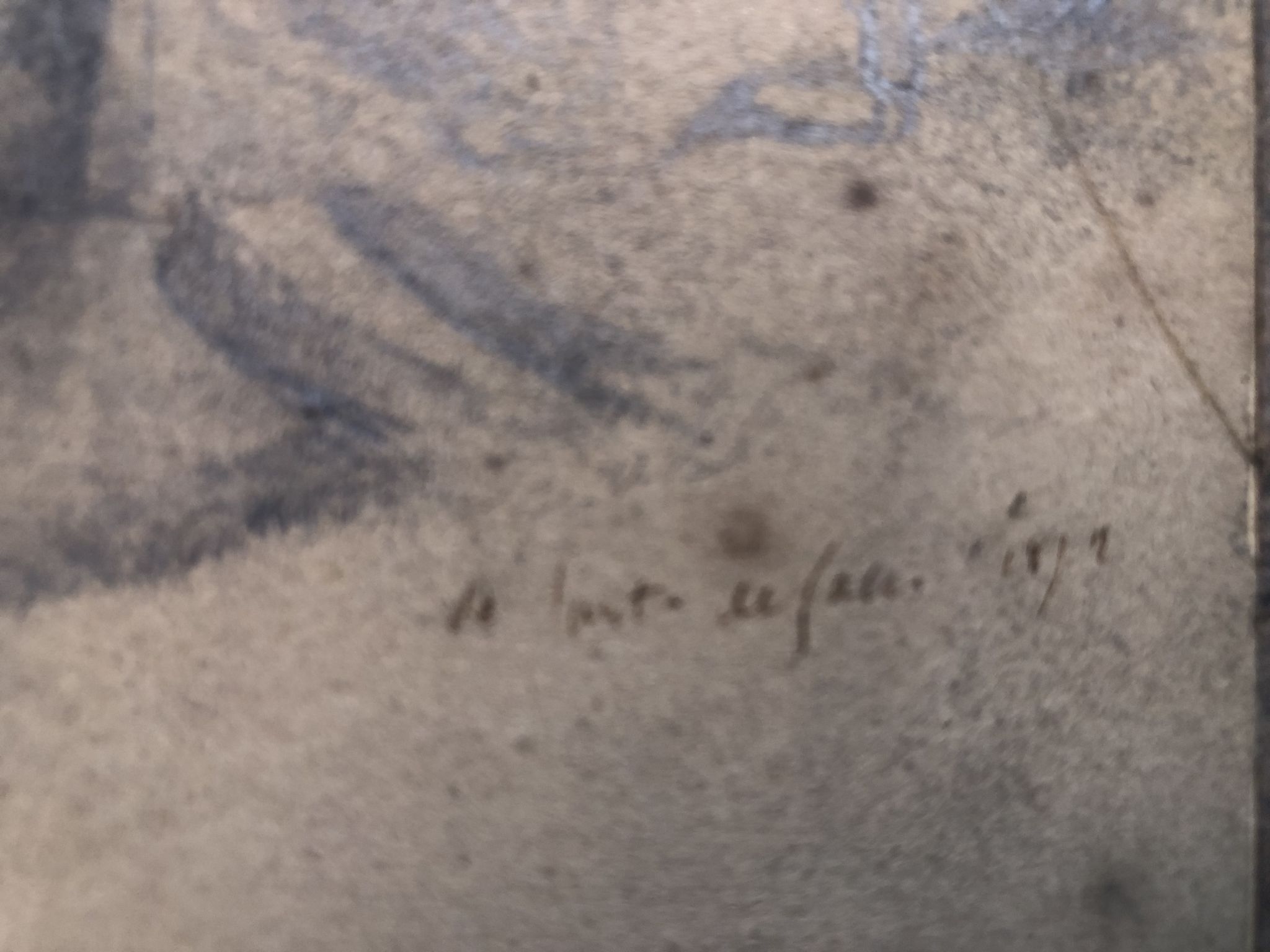 Collage drawings in graphite and white chalk 1872