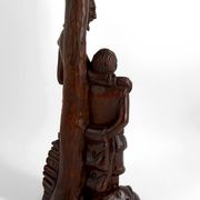 Sculptural lamp "Don Quixote, Sancho Panza", Black Forest, around 1950
