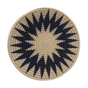 Panier africain tressé Etoile