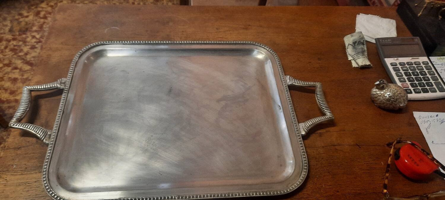 Silver-plated tray