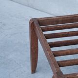 French mid-century wooden luggage racks