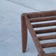 French mid-century wooden luggage racks