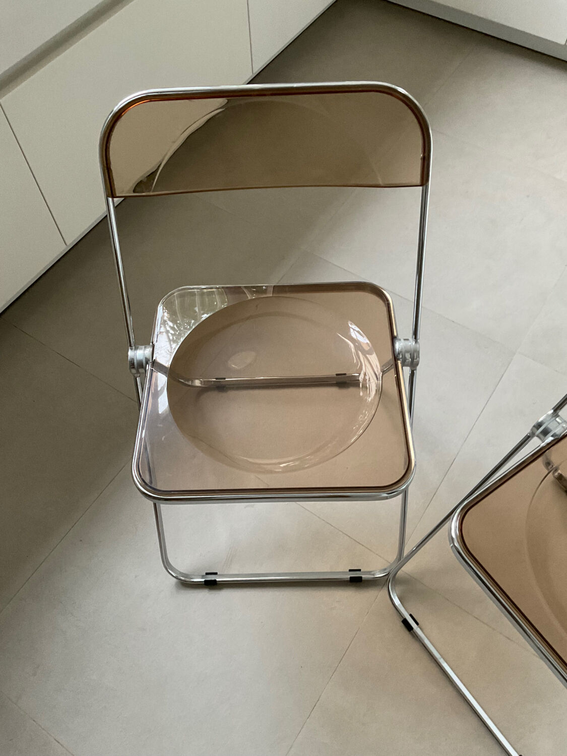 Plia 5 chairs by Giancarlo Peretti for Castelli vintage