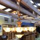 1940s brass chandelier