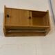 Hanging cabinet in vintage metal wood