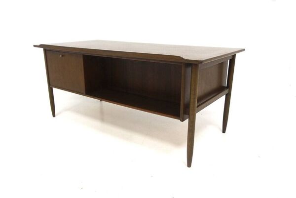 Bureau scandinave en chêne Lelångs Möbelfabrik, Bengtfors, Suède, 1960