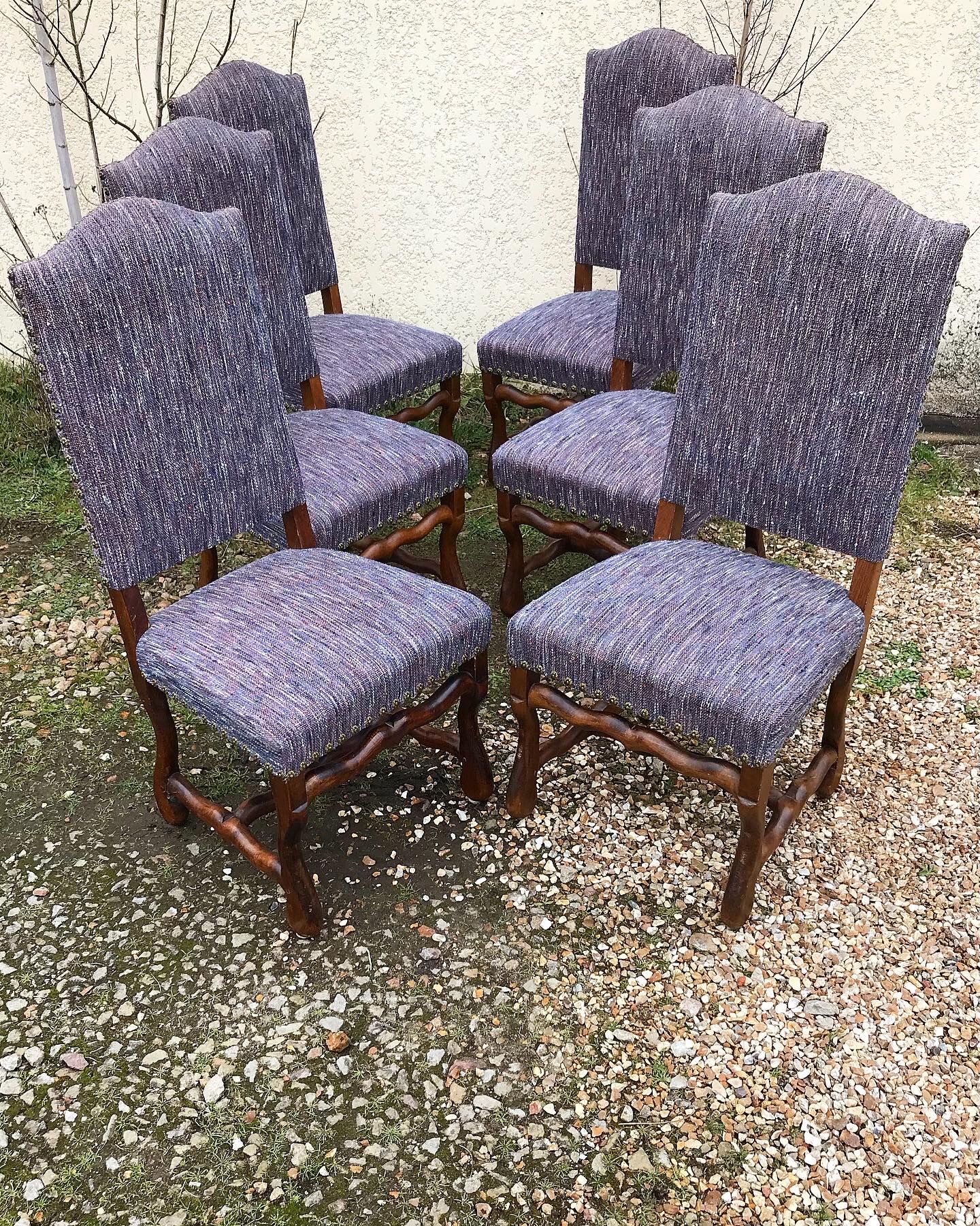 6 Louis XIII style chairs