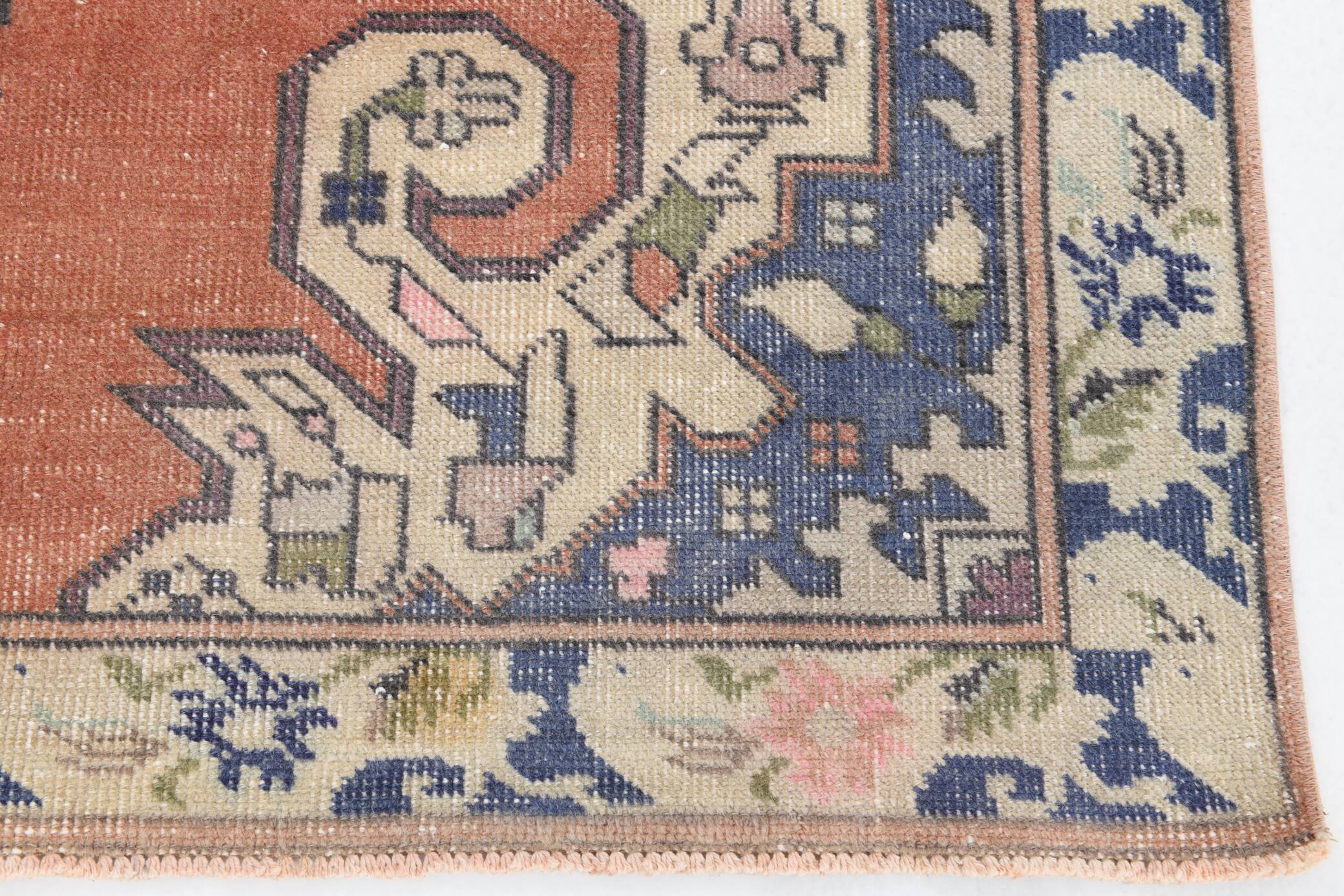 4x7 Brunt Red Oriental Handmade Vintage Rug, 142x224Cm SK 6770