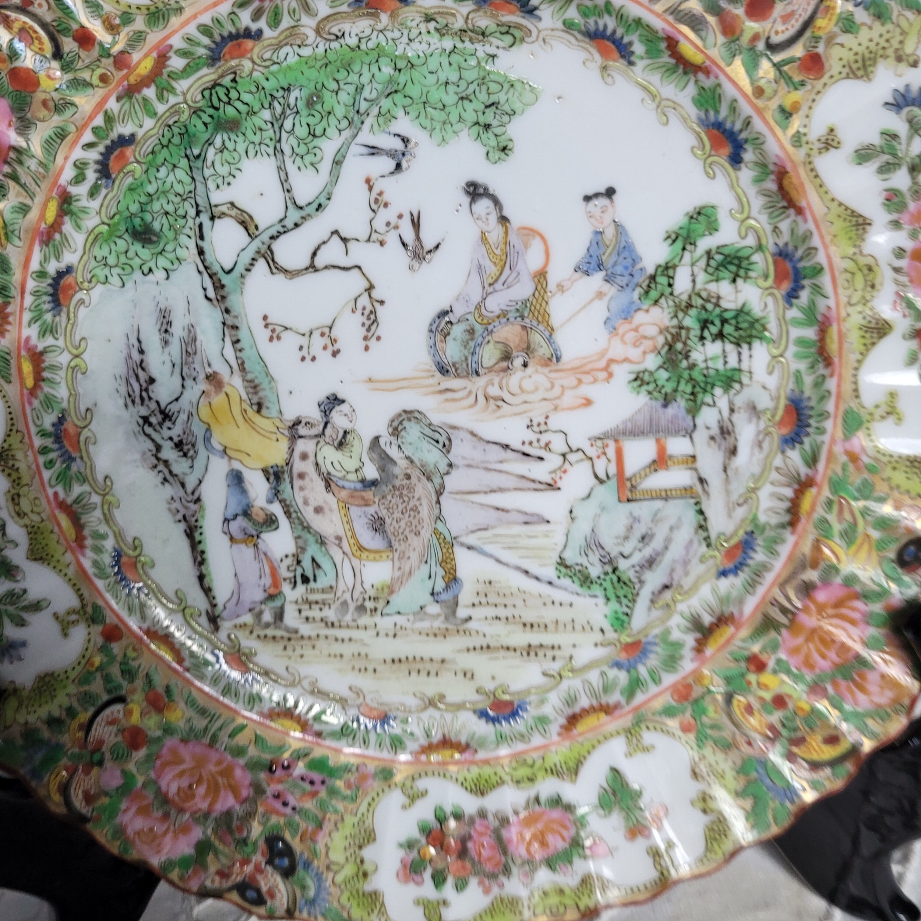 Chinese plate Canton porcelain