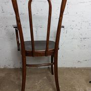 Curved wooden armchair Fischel bistro style late 19th century