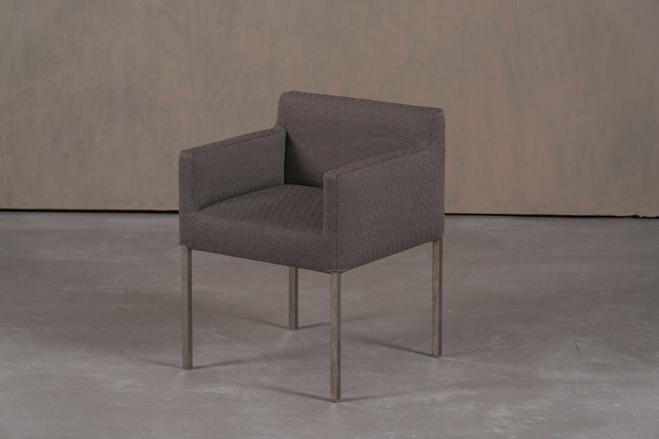 Chaises Ligne Roset en tissu gris, France années 2000, ensemble de 2.