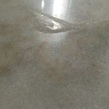 Bistro table in white marble and cast iron