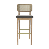 Red Edition gray cannage high stool