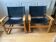 Pair of vintage "safari" armchairs HYLLINGE MŌBLER