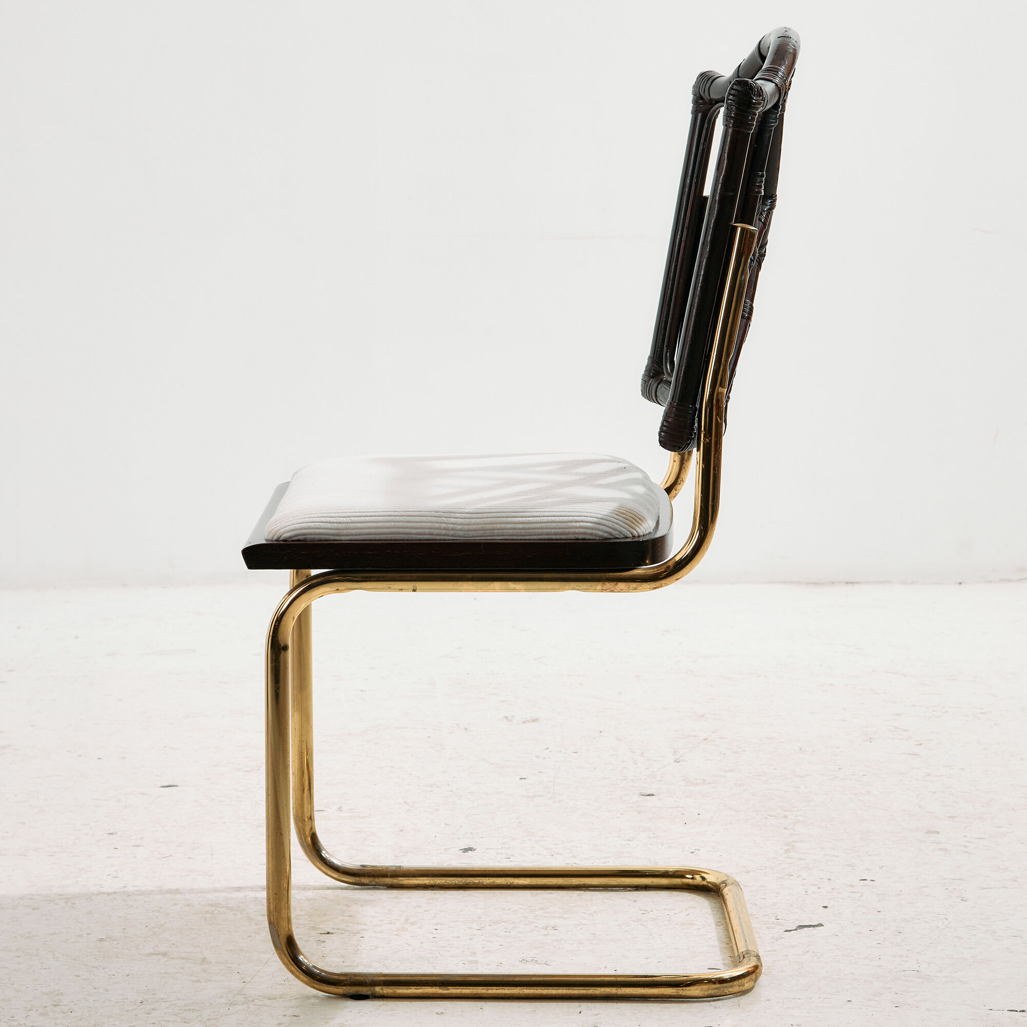 Metal and bamboo chair, set of 6