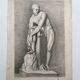 Old academic nude drawing based on an ancient statue.