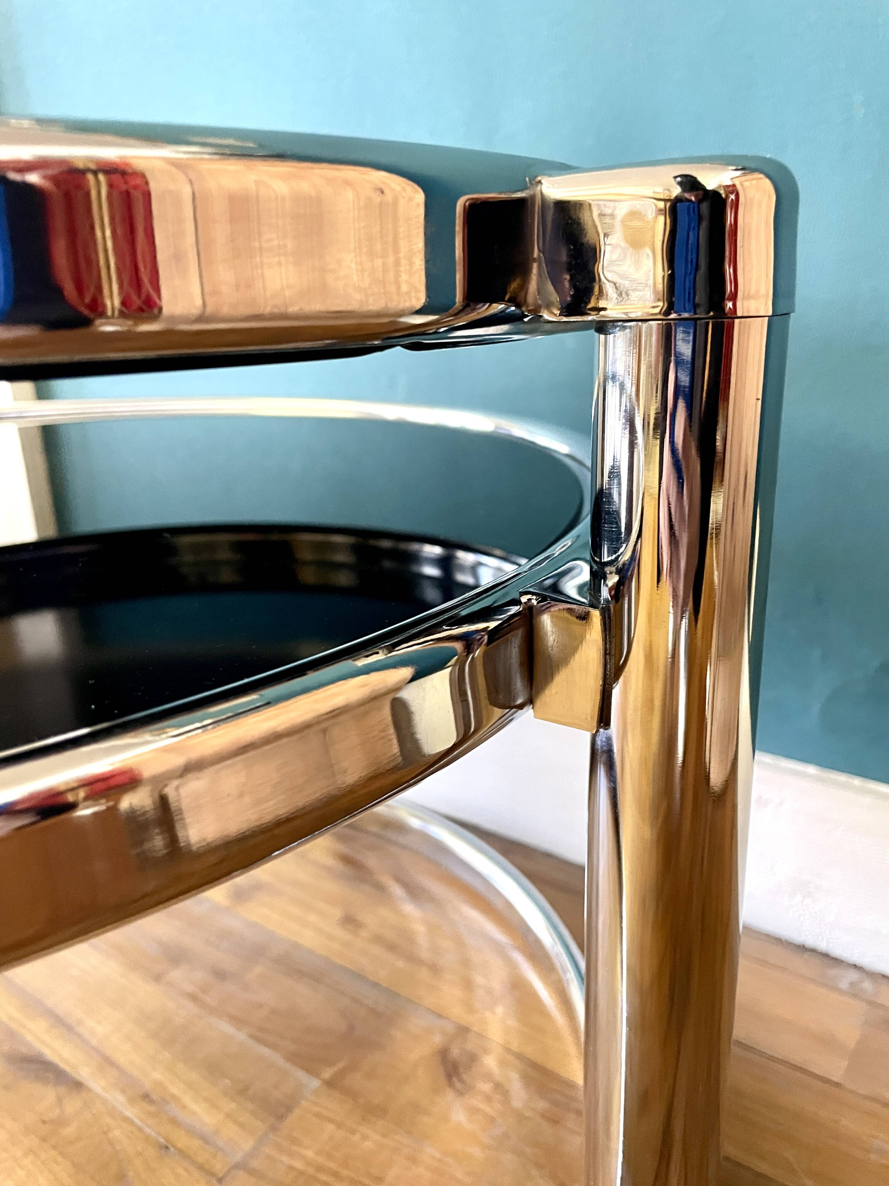 Leitmotiv swivel 3 tier coffee table